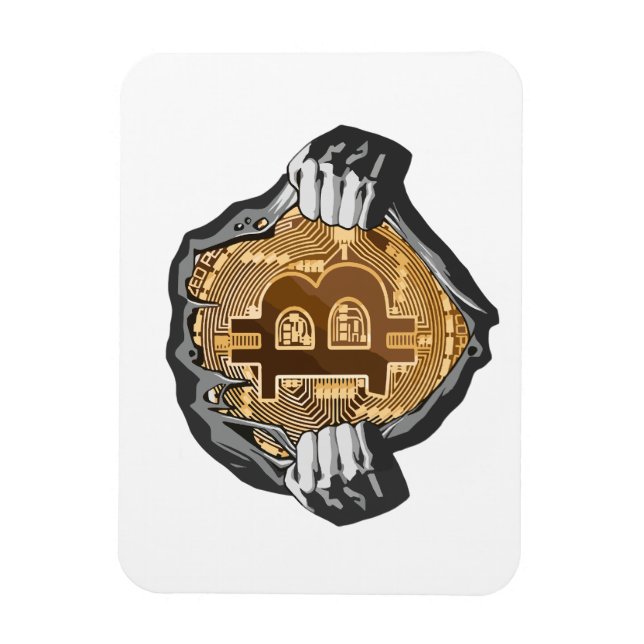 Bitcoin Super Hero Magnet (Vertikal)