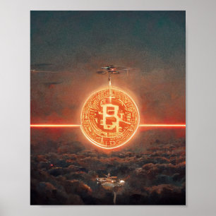 Bitcoin Tapete Poster