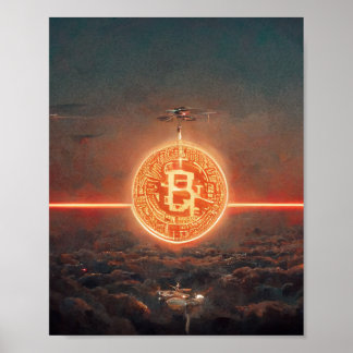 Bitcoin Tapete Poster