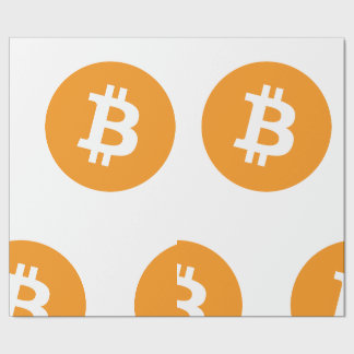Bitcoin Theme Wrapping Paper Geschenkpapier