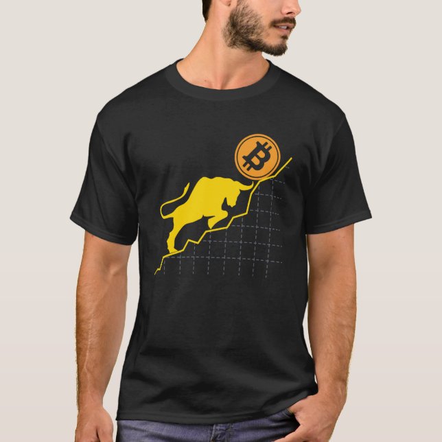 Bitcoin Trader Crypto Asset Trader Bull Bullish Tr T-Shirt (Vorderseite)