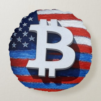 Bitcoin USA Rundes Kissen