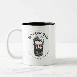 Bitcoin-Vater Zweifarbige Tasse