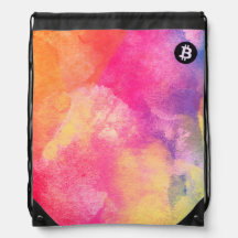 Bitcoin-Wasserfarbe (Stil 1 - Genesis)