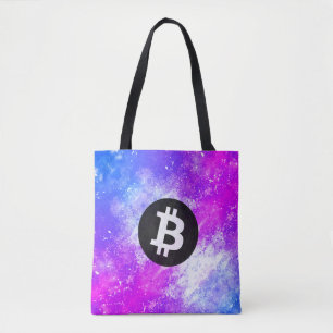 Bitcoin-Wasserfarbe (Stil 2 - Miami) Tasche