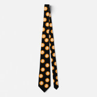 Bitcoin Wave BTC Crypto Token Neck Tie