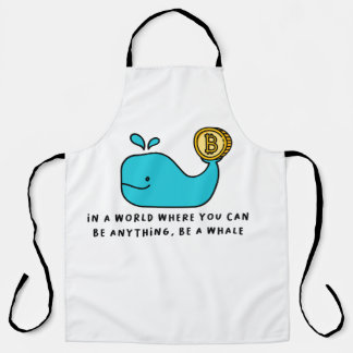 Bitcoin Whale Crypto Investor & BTC Trading Design Schürze