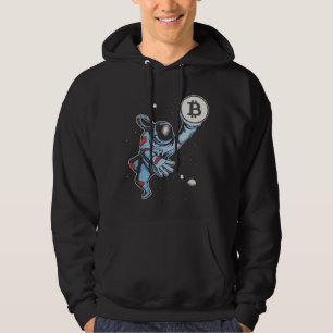 Bitcoin zum Mondastronauten Hoodie