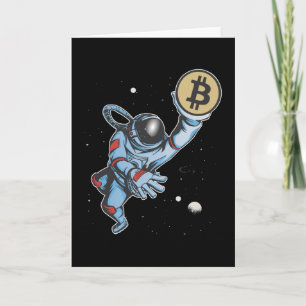 Bitcoin zum Mondastronauten Karte