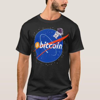 Bitcoin zum Mondastronauten Krypto Cryptostrom T-Shirt