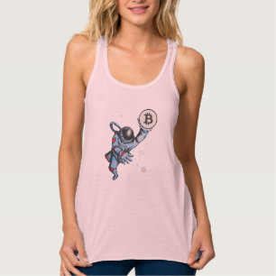 Bitcoin zum Mondastronauten Tank Top