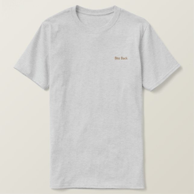 Bite Back - Personalisierter T - Shirt (Design vorne)