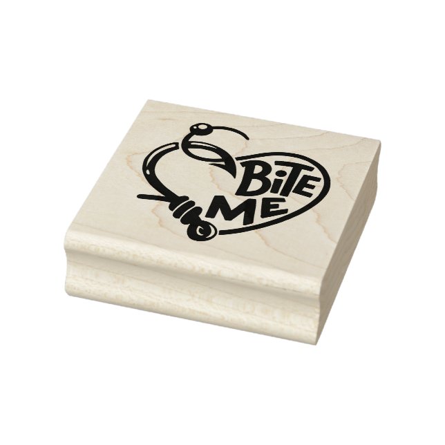 Bite Me Fish Hooks Gummistempel (Stempel)