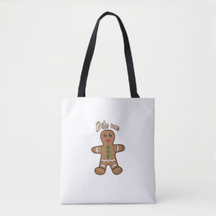 Bite Me Gingerbrot Funny Cookie Weihnachts Thanksg Tasche