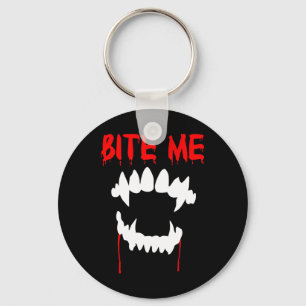 Bite Me Halloween Vampire Teeth Schlüsselanhänger