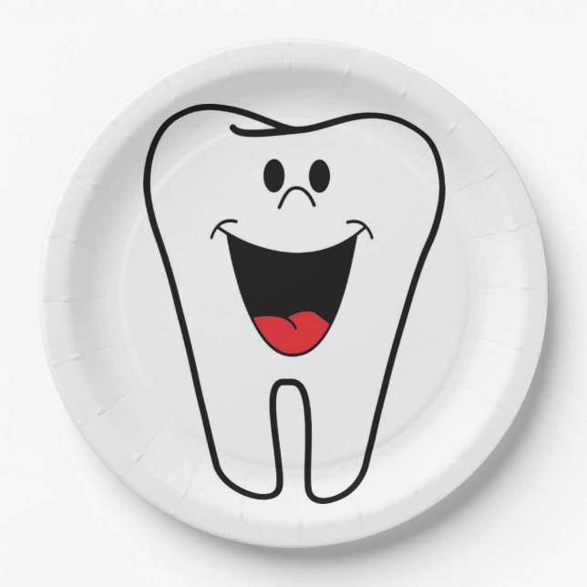 "BITE ME"-TOOTH PAPPTELLER (Vorderseite)