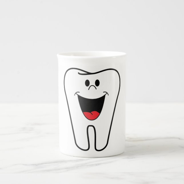 "BITE ME"-TOOTH PROZELLANTASSE (Vorderseite)
