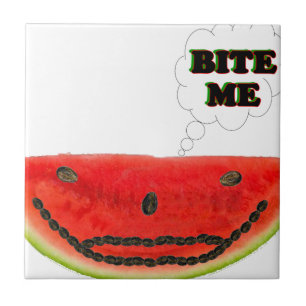 Bite Me Wassermelone Fliese