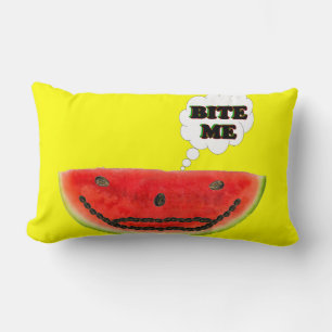 Bite Me Wassermelonen Kissen