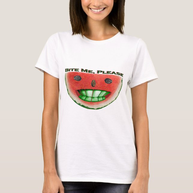 Bite Me Watermelon T-Shirt (Vorderseite)