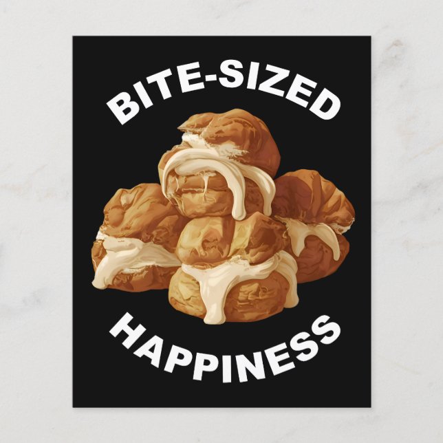 Bite Sized Happiness Profiteroles Flyer (Vorne)