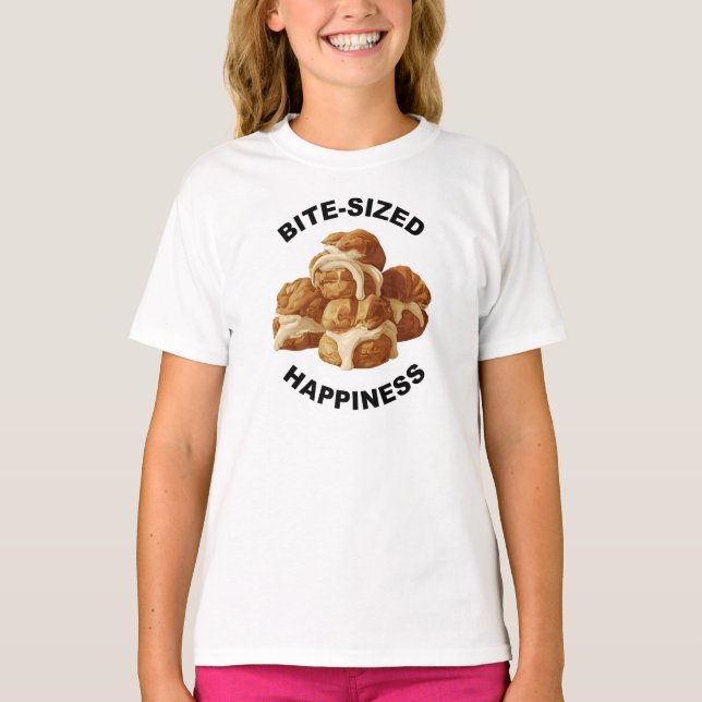 Bite Sized Happiness Profiteroles T-Shirt (Vorderseite)