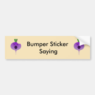 Bite the Angry Turnip von Kenneth Yoncich Autoaufkleber