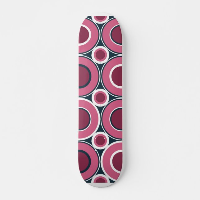 Bitesize Magenta Donuts mit weißer Marine Skateboard (Vorne)