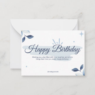Bithday Cards Mitteilungskarte