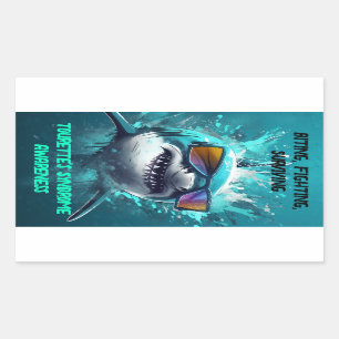 Biting Fighting Surviving Tourette's Sticker