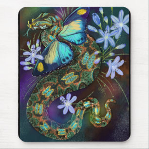 Bitis Nasicornis Butterfly Mousepad