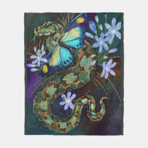 Bitis Nasicornis Butterfly Viper Fleecedecke