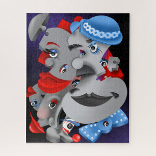 Bits and Pieces - Surreal Puzzle Faces Jigsaw