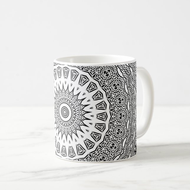 Bits Mandala 2 Kaffeetasse (VorderseiteRechts)