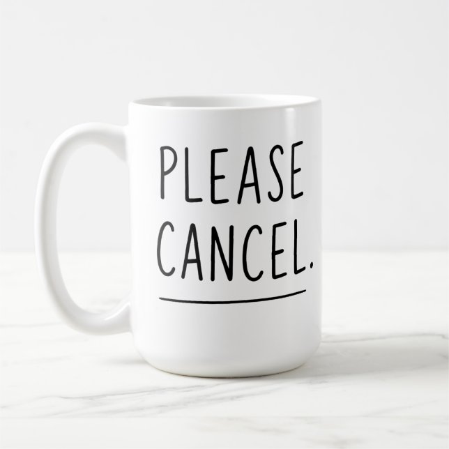 Bitte Absagen - Lustiger Introvertierter Kaffeebec Kaffeetasse (Links)