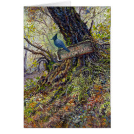 "Bitte auf den Wegen Behalten" Leere Karte