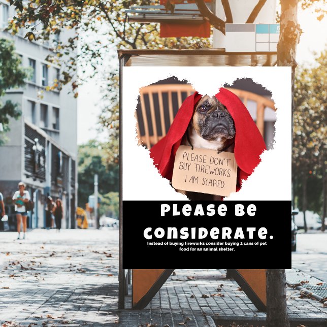 Bitte beachten Sie die Sicherheit von Feuerwerkskö Poster (Dogs are scared of fireworks and 1 in 5 go missing on July 4th. Print and post it around your area.)