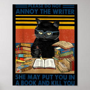 Bitte den Schriftsteller nicht belästigen Poster