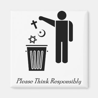 Bitte denken Sie verantwortungsbewusst Magnet