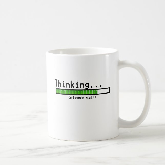 Bitte denken warten kaffeetasse (Rechts)