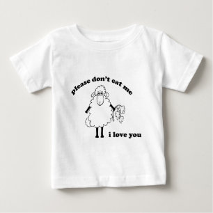 Bitte essen Sie mich nicht, i-Liebe Sie (Schafe) Baby T-shirt