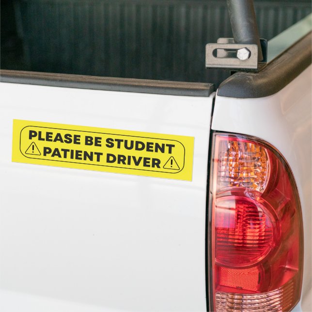 Bitte fahren Sie mit dem PKW durch den Schüler Autoaufkleber (Auf Lkw)