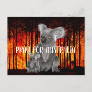 Bitte für Australien Postkarte