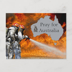Bitte für Australien Postkarte