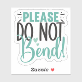 Bitte geben Sie nicht an Aufkleber