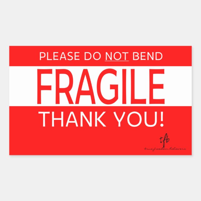 Bitte geben Sie nicht an und danke 1 Rechteckiger Aufkleber (Vorderseite)