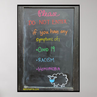 Bitte geben Sie nicht ein, wenn Sie Zeichen von... Poster