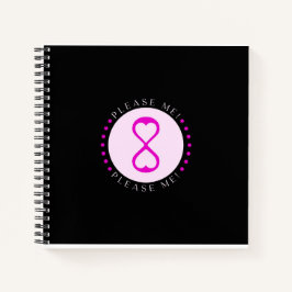 Bitte! Gedreht Notebook Notizbuch