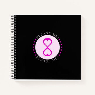 Bitte! Gedreht Notebook Notizbuch