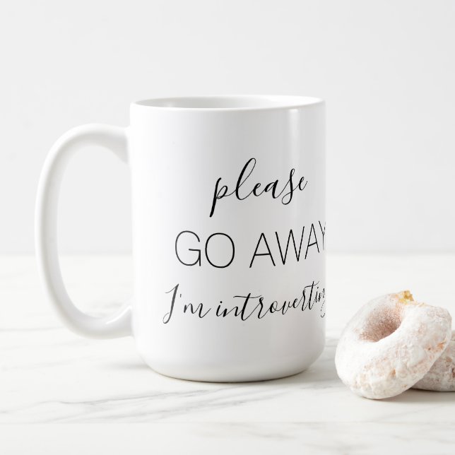 BITTE GEHEN SIE AB, WENN ICH EINFÜHRE KAFFEETASSE (Mit Donut)